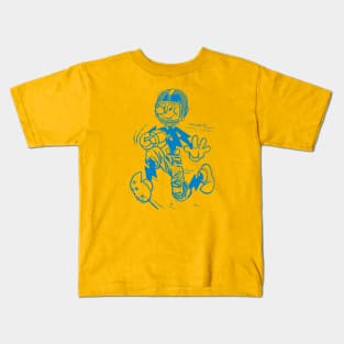 Bolt - Chargers Football Mascot Blue Kids T-Shirt